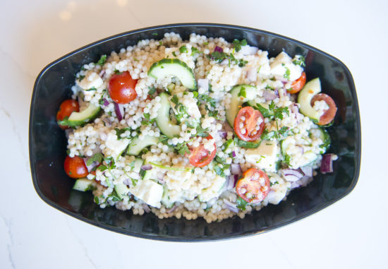 israeli couscous salad recipe by home cooking with julie neville 9