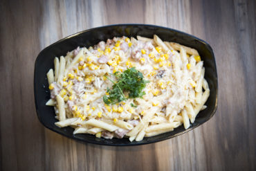 Sausage and sweetcorn penne Home Cooking with Julie Neville3
