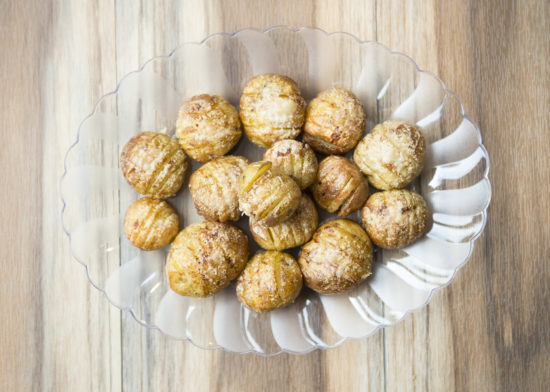 Parmesan Mini Hasselback Potatoes recipe home cooking with julie neville19