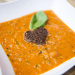 EASY TOMATO SOUP WITH OLIVE CROUTONS recipe by home cooking with julie neville10