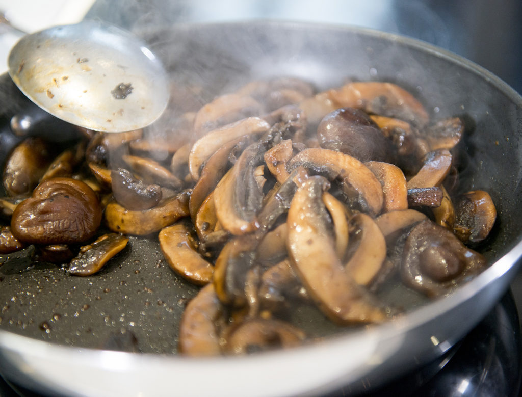sautéed wild mushrooms Home Cooking with Julie Neville