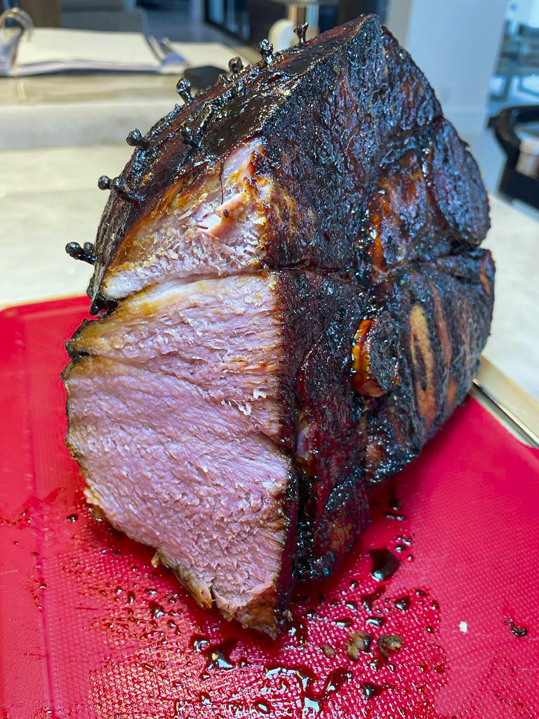 Christmas sticky ham recipe by home cooking with julie neville0
