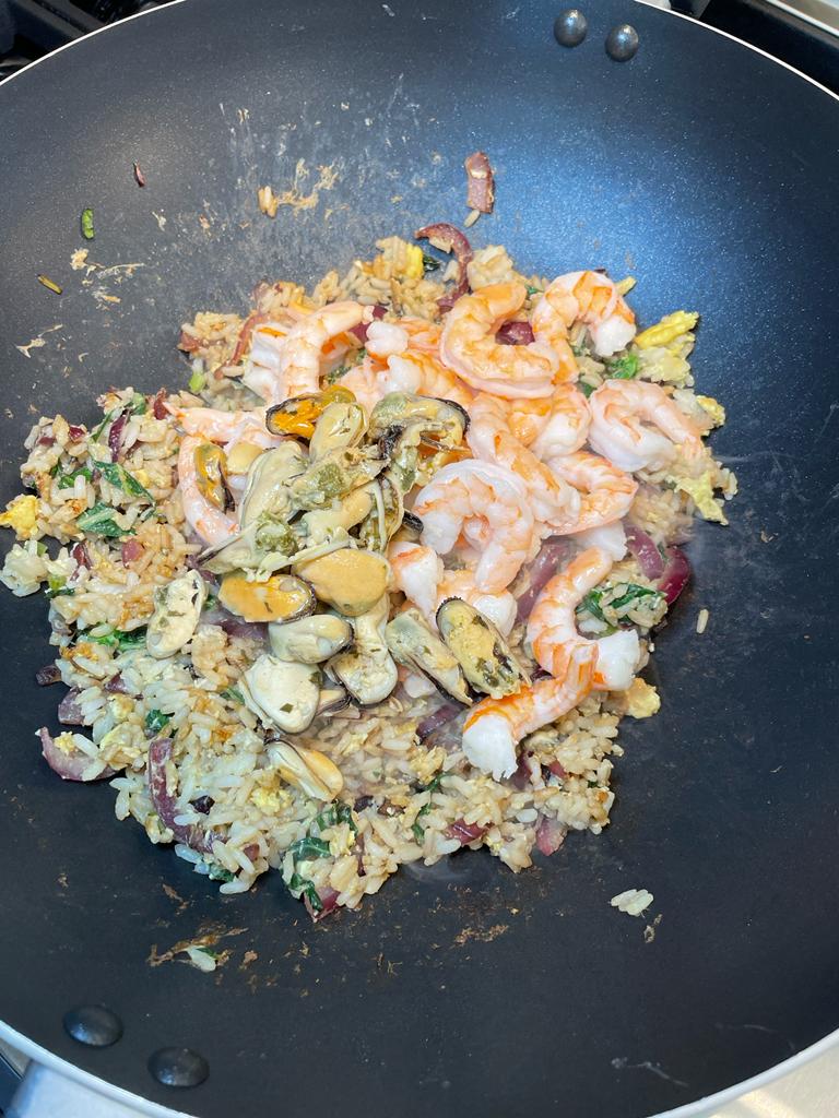 seafood fried rice recipe by home cooking with julie neville4