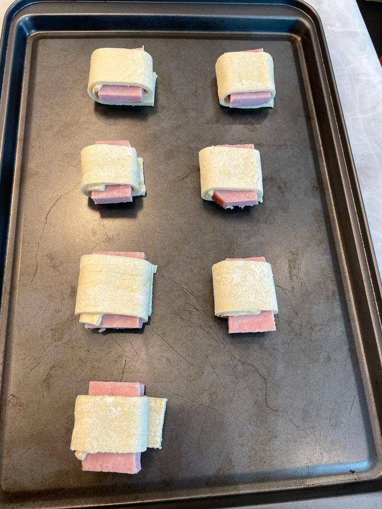 HAM PUFF PASTRY BITES recipe by home cooking with julie neville1