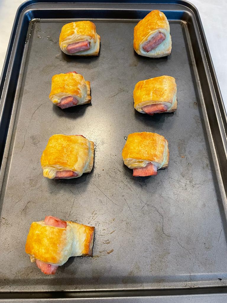 HAM PUFF PASTRY BITES recipe by home cooking with julie neville1