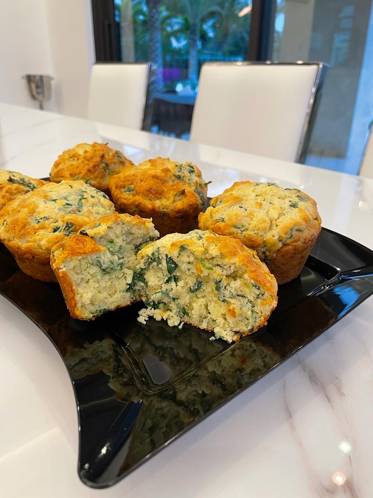 spinach and cheddar muffins recipe by home cooking with julie neville1