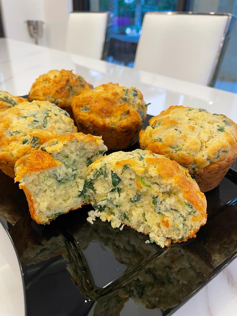 spinach and cheddar muffins recipe by home cooking with julie neville16