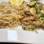 mushroom strognoff recipe by home cooking with julie neville0
