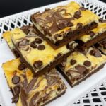 Chocolate brownie cheesecake bars