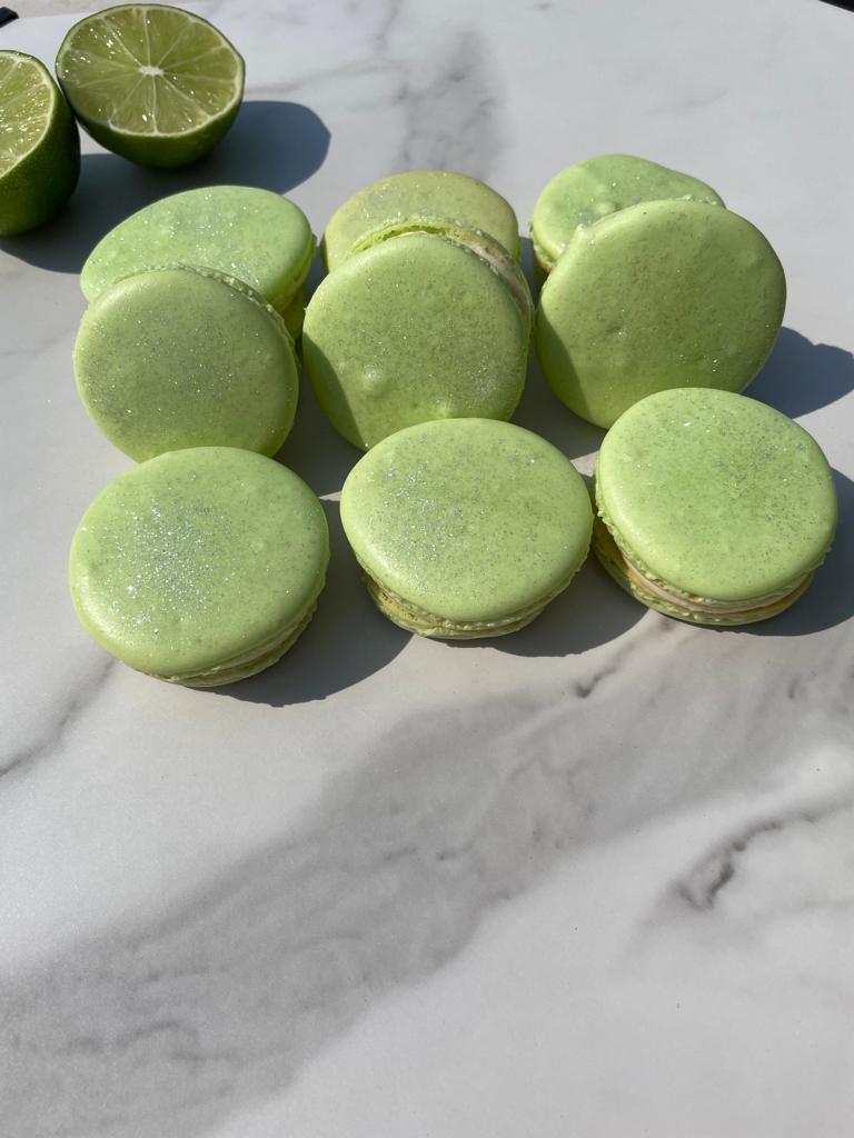 Sweet lime macarons home cooking with julie neville