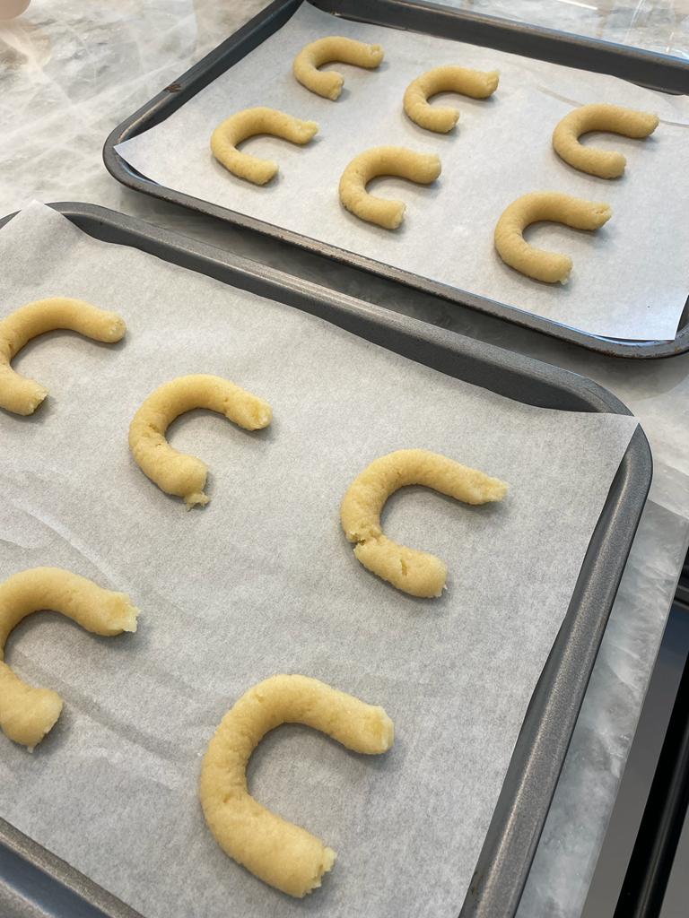 Almond horseshoe cookies recipe by home cooking with julie neville8