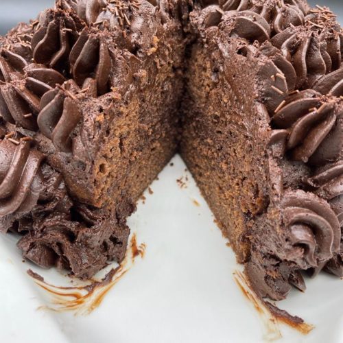 Chocolate Sour Cream Pound Cake - Julie Marie Eats