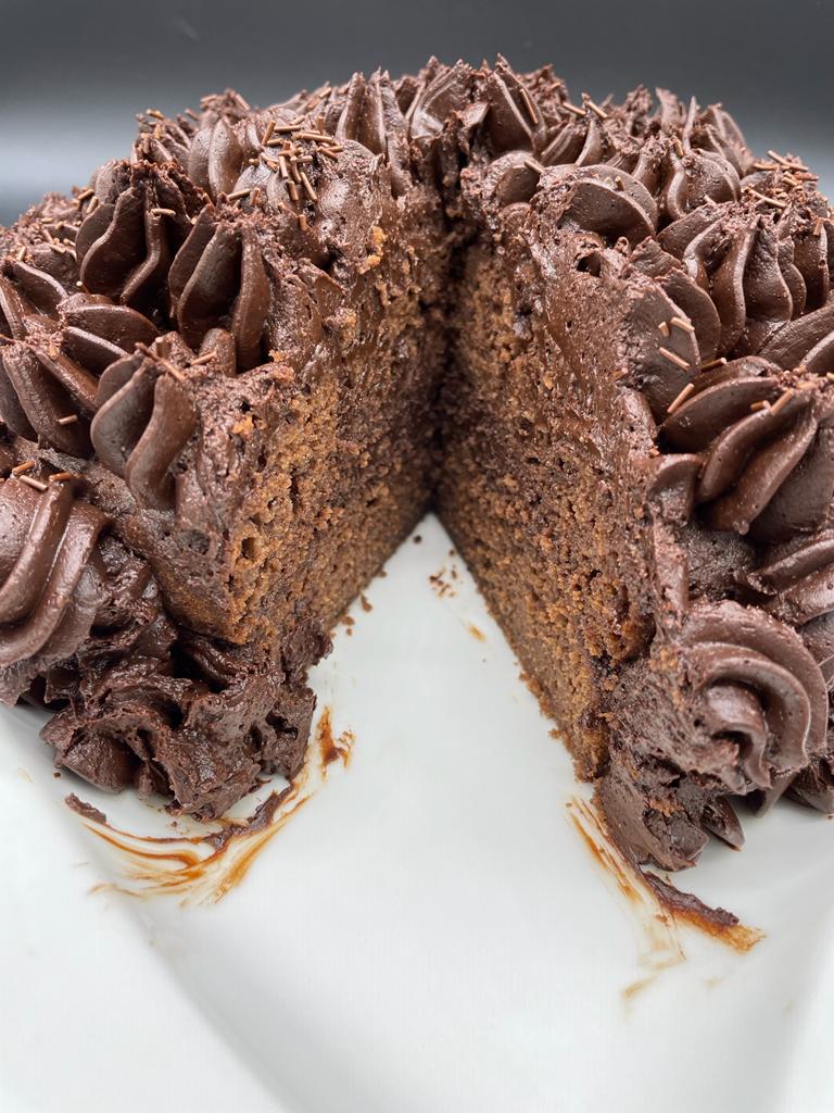 Very vegan and delicious chocolate cake recipe by home cooking with julie neville0