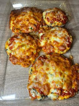 Cheese and spinach stuffed mushrooms recipe by home cooking with julie neville17
