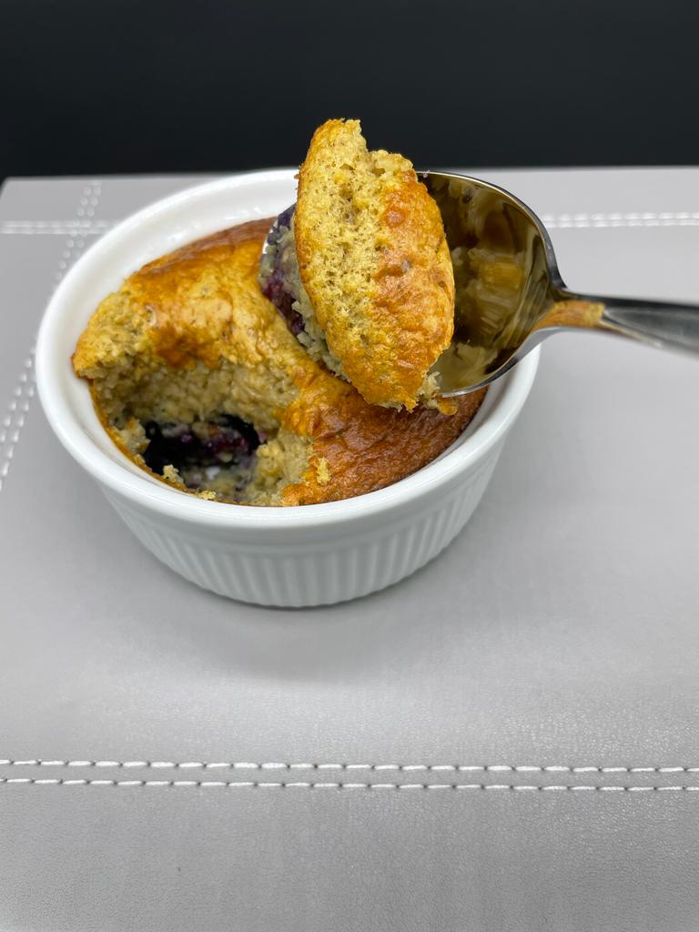 Banana blueberry baked oats home cooking with julie neville5