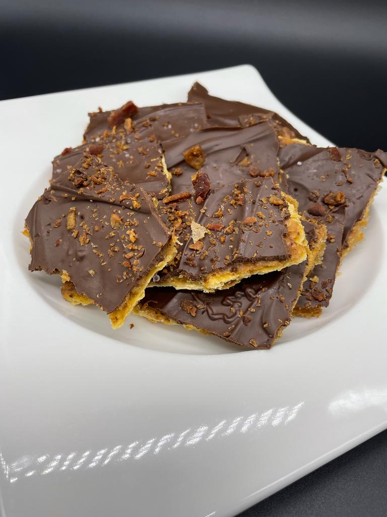 Chocolate caramel bacon bar home cooking with julie neville1