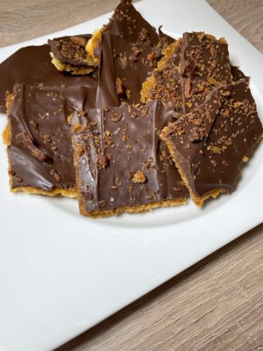 Chocolate caramel bacon bar home cooking with julie neville9