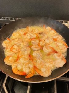 Pan fried tilapia with butter sautéed shrimp and oven roasted vine tomatoes home cooking with julie neville3