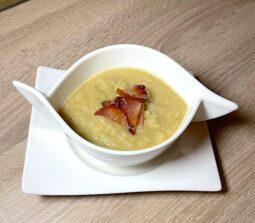 Spicy Parsnip Soup with Maple-Glazed Bacon Recipe - Home Cooking with Julie Neville