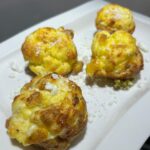 Pea and Goats Cheese Egg Bites