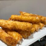 Homemade mozzarella sticks